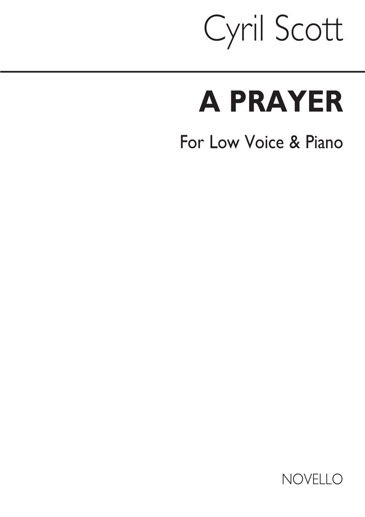 A Prayer-low Voice/Piano (Key-a)